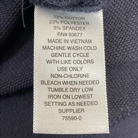 a.n.a. Long Puff Sleeve Raglan Navy Sweatshirt M - Picture 12 of 15